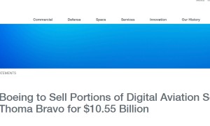 波音持续“瘦身”！同意以105.5亿美元出售部分数字航空业务